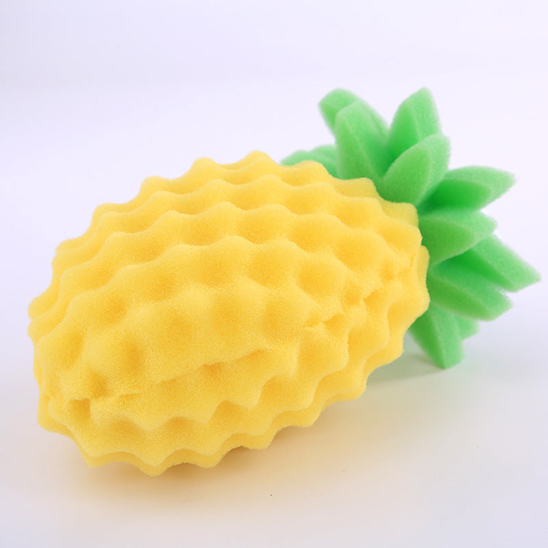 Creative Cartoon Bath Cleaning Sponge Three-Dimensional Pineapple Fruit Bath Cotton Children's Bath Sponge